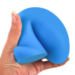 Dragon Egg Soft Silicone Butt Plug - Blue Color