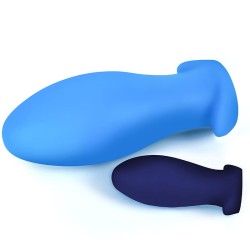 Dragon Egg Soft Silicone Butt Plug - Blue Color