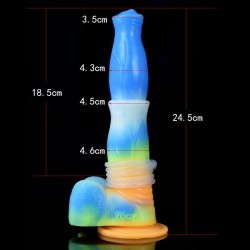 Triple Function Squirting Luminous Dildo - 04