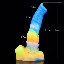 Triple Function Squirting Luminous Dildo - 03