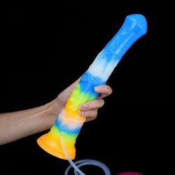 Triple Function Squirting Luminous Dildo - 01