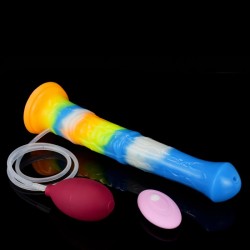 Triple Function Squirting Luminous Dildo - 01