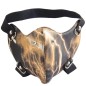 Lightning Leather Statement Mask