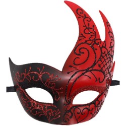 Flame Big Horned Mask - Double Color