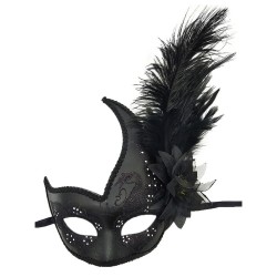 feather masquerade mask