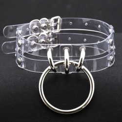 Punk Gothic Two Line Choker Neck Ring