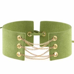 Coral Fleece Binding Collar - Golden