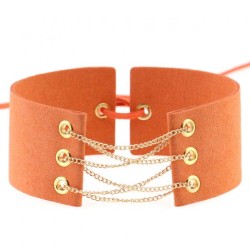 Coral Fleece Binding Collar - Golden