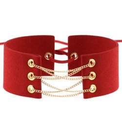 Coral Fleece Binding Collar - Golden