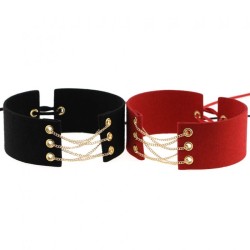 Coral Fleece Binding Collar - Golden