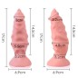 Coral Silicone Anal Dildo