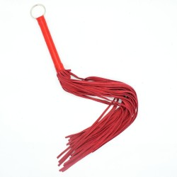 Ribbon Handle Leather Flogger