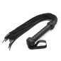 Leather Flogger Whip with Braided Handle