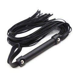 Black Adult Leather Flogger