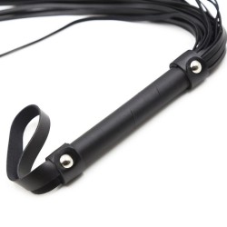 Black Adult Leather Flogger