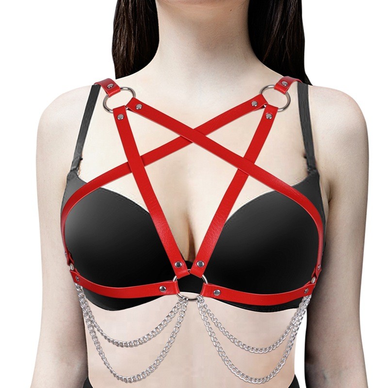 Chest Belt With Chain Sexy Bondage Vest