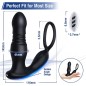 Thrusting Vibrating 7 Modes with Cock Ring Anal Plug