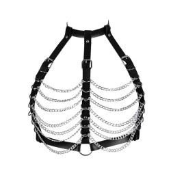 Layered Chain Bra Harness In Multiple Colors