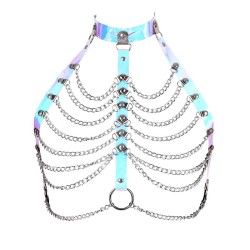 Layered Chain Bra Harness In Multiple Colors