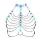 Layered Chain Bra Harness In Multiple Colors