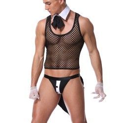 Waiter Houseboy Club Show Wear Sexy Lingerie Suit