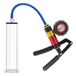 Penis Pump with Scissor Handle and Pressure Gauge - 12 in Cup