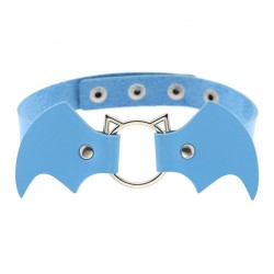 Bat Vampire Leather Collar