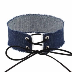 Binding Collar WIth Denim