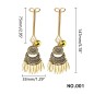 Scallop Feather Ethnic Tassel Nipple Clamp