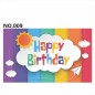 D801 Black&amp;Golden Birthday Banner