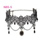 N305 Steam Punk Chain Tassel Lace Collar