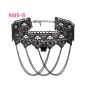 N305 Steam Punk Chain Tassel Lace Collar