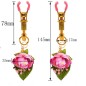 Pink Flower Golden Nipple Clamp