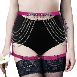 SM506 Chain Tassel Leg Belt Waist Bondage