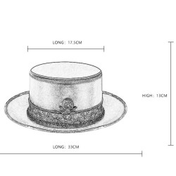 Steampunk Leather Top Hat For Halloween