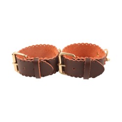 Brown Real Leather Bondage Kit