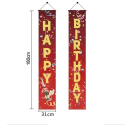 D712 Happy Birthday Door Banner