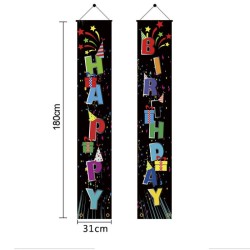 D712 Happy Birthday Door Banner