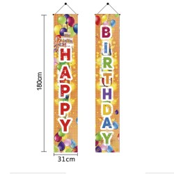 D712 Happy Birthday Door Banner