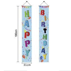 D712 Happy Birthday Door Banner