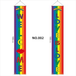 D709 Gay Pride Door Banner