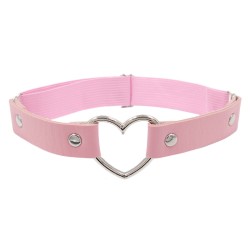 SM906 Heart Ring Leather Leg Strap