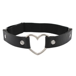 SM906 Heart Ring Leather Leg Strap