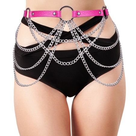 Cross Chain Tassel O Ring Waist Belt