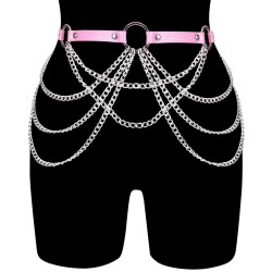 Cross Chain Tassel O Ring Waist Belt