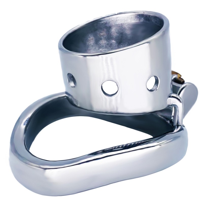 Bent Ring Cylindrical Short Chastity Lock