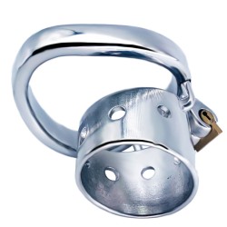 Bent Ring Cylindrical Short Chastity Lock