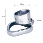 Bent Ring Cylindrical Short Chastity Lock