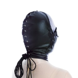 Hood With Blindfold And Mouth Gag