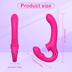 Rose Clit Stimulator Dual Motor Shock Panty Vibrator